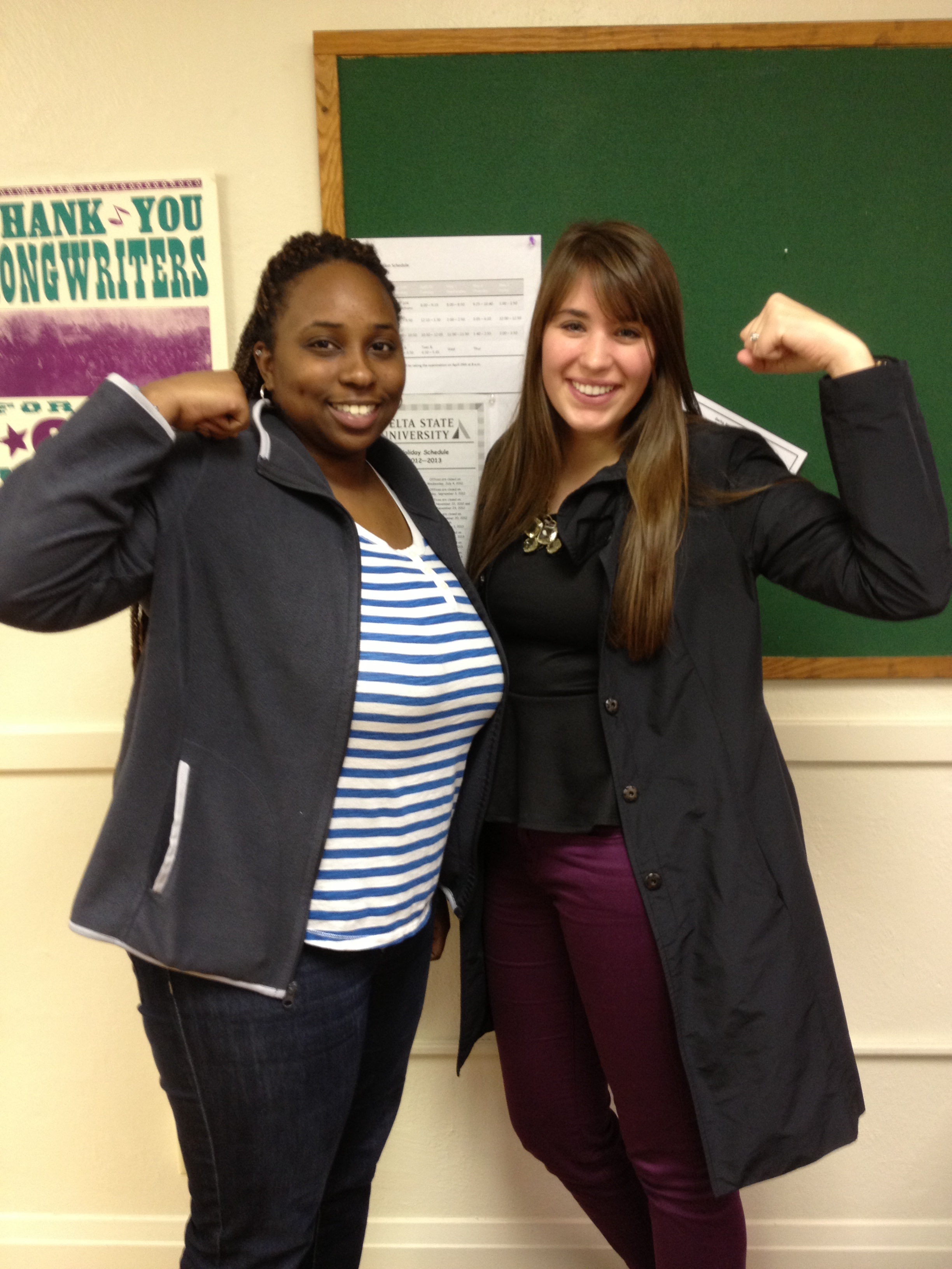 PHOTO:  DMI Health Challenge winners include, from left, Laeitta Wade of Greenville and Harrison Downs of Huntsville, AL. Not pictured is Marlee Poellnitz of Brandon.